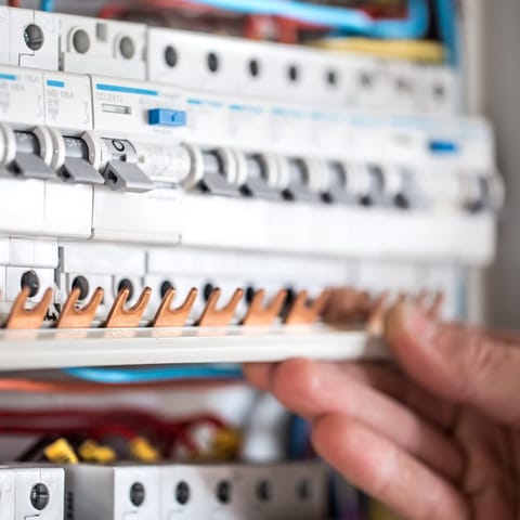 Leitungsschutzschalter in einem Elektroverteiler